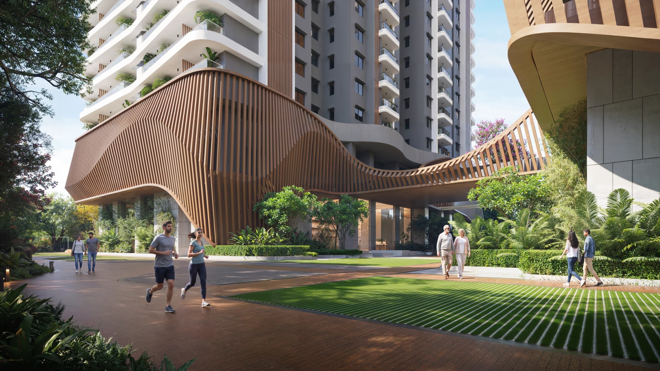 Landscaped Jogging & Walking Track