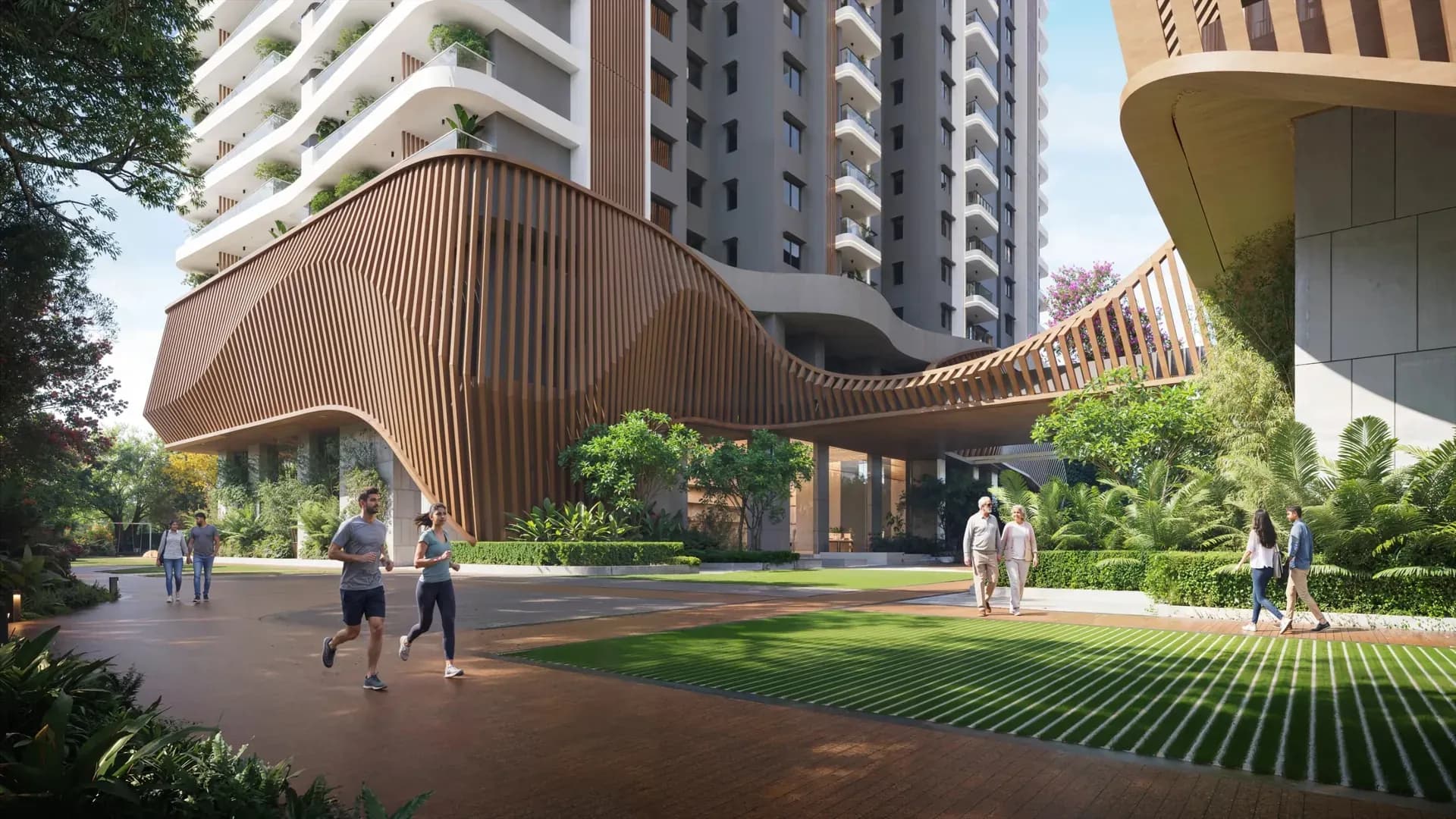 Landscaped Jogging & Walking Track