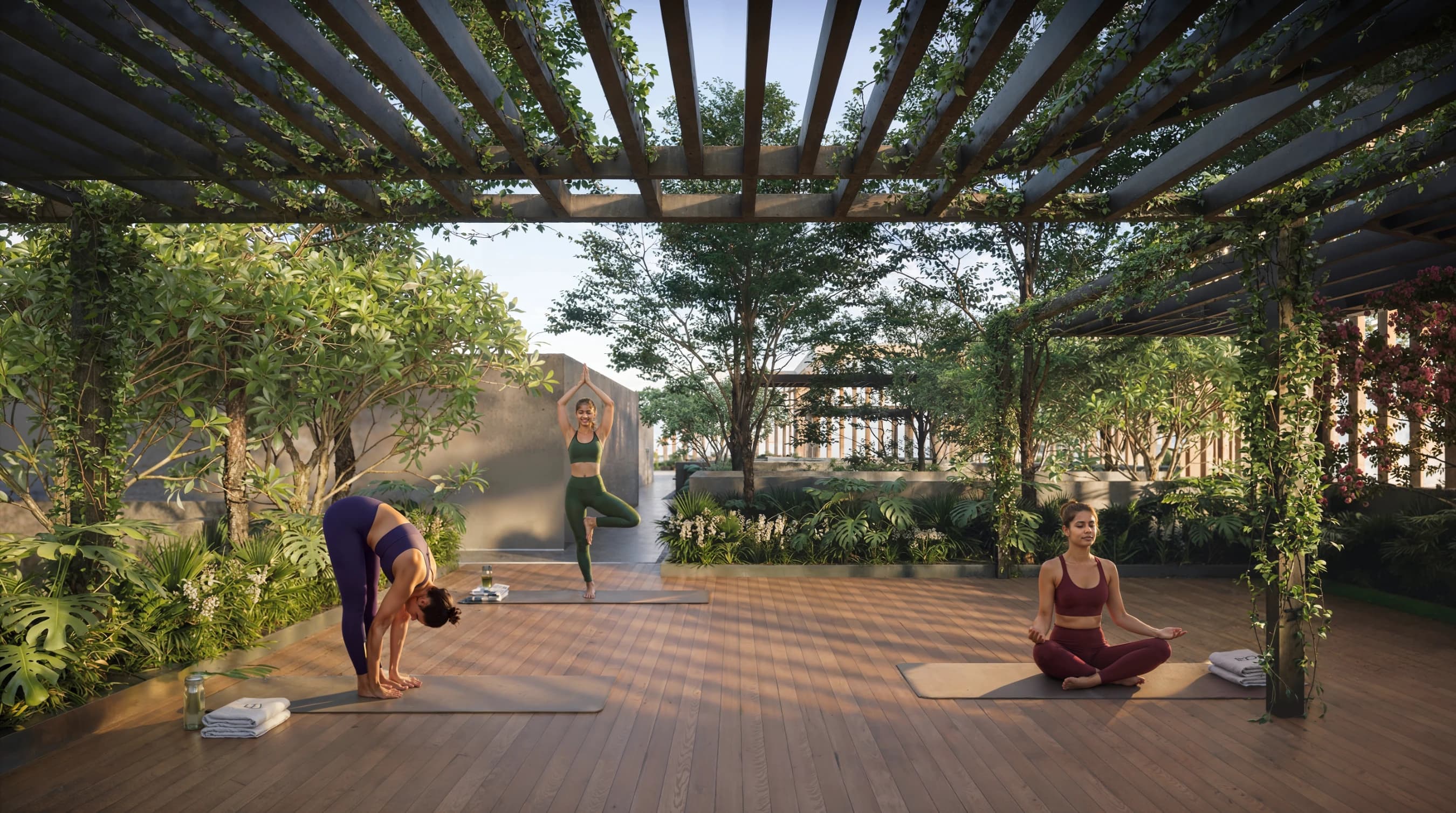 Open-Air Yoga & Meditation Deck